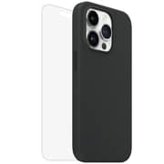 Max & Max Silicone Magsafe Case Black With Screen Protector iPhone 14 Pro Max