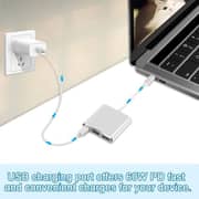 V Walk VW3IN1-GRY 3-in-1 USB-C Hub Grey