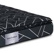 Galaxy Design Back Comfort Pocket Spring Mattress Pillow Top Mattress Black Color Queen Size L x W x H 190 x 150 x 30 cm Model-GDF-1915-5 Year full Warranty.