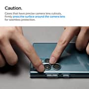 Spigen GLAStR EZ-Fit Optik PRO Camera Lens Protector for Samsung Galaxy S22 ULTRA - Burgundy 2 Pack