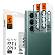 Spigen GLAStR EZ-Fit Optik PRO Camera Lens Protector for Samsung Galaxy S22 ULTRA - Green 2 Pack