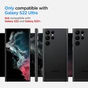 Spigen GLAStR EZ-Fit Optik PRO Camera Lens Protector for Samsung Galaxy S22 ULTRA - Black 2 Pack