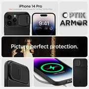 Spigen Optik Armor (MagFit) compatible with MagSafe designed for iPhone 14 PRO case cover (2022) - Black