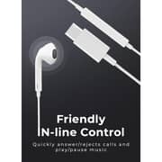Glassology Type-C Wired In-Ear Earphones with Mic & Noise Cancelling - White