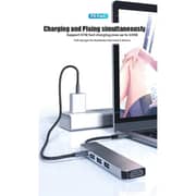 Glassology 5-in-1 USB-C Hub Adapter - 4K@60Hz HDMI, 3×USB, PD Fast Charging, 5Gbps Data Transfer for MacBook Pro/Air M3 M2 M1, iPad Pro M4, iPhone 16/15, Lenovo, Dell, HP