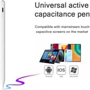 Glassology Universal Stylus Pen for Touchscreens - Compatible with iOS & Android Devices, iPad, iPhone, Samsung - White