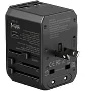 Glassology 4 Port Universal Adapter Black