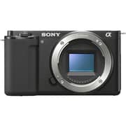 Sony Alpha ZV-E10 APS-C Mirrorless Camera Body Black - ILCEZVE10LB + GP-VPT2BT Grip + ECMG1 Mic + LCSU21 Carry Case