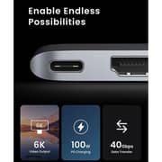 Ugreen CM380-80856B 6 In 2 USB-C Hub