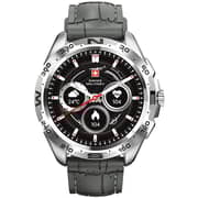 Swiss Military Dom 1 1.42″ AMOLED Smartwatch with TWS Earbuds - Grey/Black