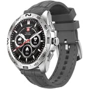 Swiss Military Dom 1 1.42″ AMOLED Smartwatch with TWS Earbuds - Grey/Black