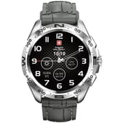 Swiss Military Dom 1 1.42″ AMOLED Smartwatch with TWS Earbuds - Grey/Black