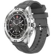 Swiss Military Dom 1 1.42″ AMOLED Smartwatch with TWS Earbuds - Grey/Black