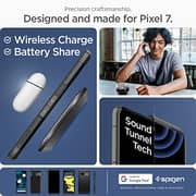 Spigen Tough Armor designed for Google Pixel 7 case cover with Extreme Impact Foam - Black