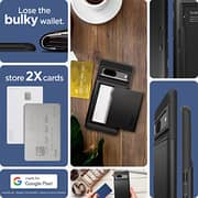 Spigen Slim Armor CS designed for Google Pixel 7 case cover - Black