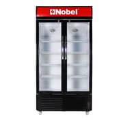Nobel Showcase Chiller Black 650 Litres Hinge Door Light Box Lock and Key NSF800