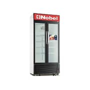 Nobel Showcase Chiller Black 650 Litres Hinge Door Light Box Lock and Key NSF800
