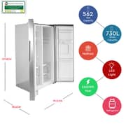 Nobel Side By Side Refrigerator 730 Litres NR620WD