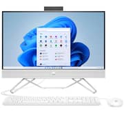 HP AIO 24-CB1014NE All-in-One Desktop - Core i7 3.5GHz 16GB 512GB SSD 2GB Nvidia GeForce MX450 Graphics Win11 23.8inch FHD White English/Arabic Keyboard