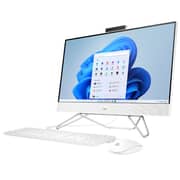 HP AIO 24-CB1014NE All-in-One Desktop - Core i7 3.5GHz 16GB 512GB SSD 2GB Nvidia GeForce MX450 Graphics Win11 23.8inch FHD White English/Arabic Keyboard