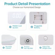 Bomidi W1 Smart Body Weight Scaling LED Digital Scale With High Precision Sensor Weight Scaling Triple A Battery - White