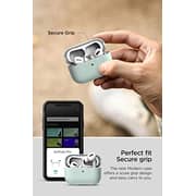 VRS Design Modern for Airpods Pro 2nd Generation case (2022) Airpods Pro 2 case cover with Leather Strap - Marine Green