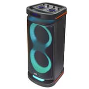 JVC Portable Bluetooth Party speaker with wireless mic and remote control XS-N5222PB Black