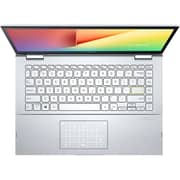 ASUS VivoBook Flip 14 (2020) Laptop - 11th Gen / Intel Core i5-1135G7 / 14inch FHD / 8GB RAM / 512GB SSD / Shared Intel Iris Xe Graphics / Windows 11 Home / English & Arabic Keyboard / Silver / Middle East Version - [TP470EA-EC450W]