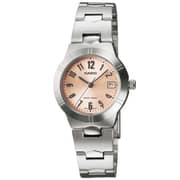 CASIO Women's Analog Pink Dial Watch - LTP-1241D-4A3
