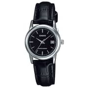 CASIO Women's Analog Black Dial Watch - LTP-V002L-1A