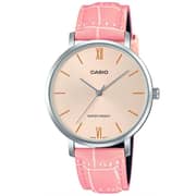 CASIO Women's Analog Pink+Silver Dial Watch - LTP-VT01L-4BUDF