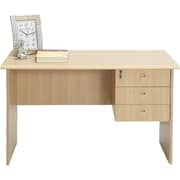 Galaxy Design Office Table With Side 3 Drawers, Color Beige, Size L x W x H 120 x 65 x 75 cm Model - GDF-0001.