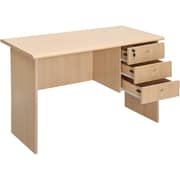 Galaxy Design Office Table With Side 3 Drawers, Color Beige, Size L x W x H 120 x 65 x 75 cm Model - GDF-0001.