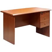 Galaxy Design Office Table With Side 3 Drawers, Color Cherry Brown, Size L x W x H 120 x 65 x 75 cm Model - GDF-0001.