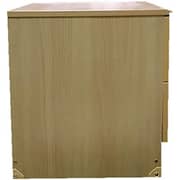 Galaxy Design Bed Side Table With Lockable 2 Drawers, Color Beige, Size L x W x H 40 x 40 x 45 cm Model - GDF-8303.