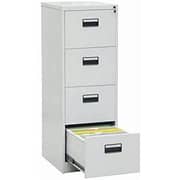 Galaxy Design 4 Drawer Vertical Filing Cabinet, Color Grey Size L x W x H 45 x 62 x 133 cm Model - GDF-4DR.
