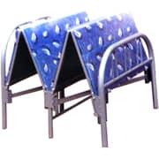 Galaxy Design Folding Bed, Wooden & Steel Color Blue Single Size L x W x H 190 x 90 x 70 cm Model - GDF-111BL.