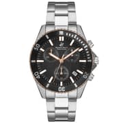 BEVERLY HILLS POLO CLUB Men's Multi Function Gun Black Sunray Dial Watch - BP3276X.550