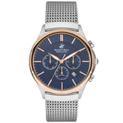 BEVERLY HILLS POLO CLUB Men's Multi Function Dark Blue Sunray Dial Watch - BP3233X.590
