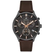BEVERLY HILLS POLO CLUB Men's Multi Function Gun Sunray Dial Watch - BP3280X.062