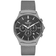 BEVERLY HILLS POLO CLUB Men's Multi Function Gun Black Sunray Dial Watch - BP3233X.650