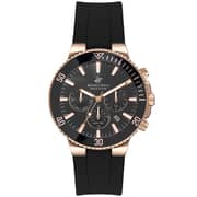 BEVERLY HILLS POLO CLUB Men's Multi Function Gun Black Sunray Dial Watch - BP3248X.451