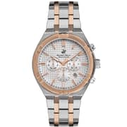 BEVERLY HILLS POLO CLUB Men's Multi Function Silver D.Sunray Dial Watch - BP3273X.530
