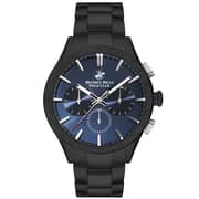 BEVERLY HILLS POLO CLUB Men's Multi Function Dark Blue 295C V.Brush Dial Watch - BP3250X.690
