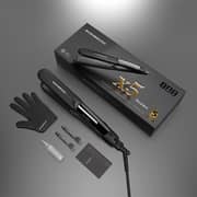 Rush Brush X5 Wide Iron Hair Straightener, For All Hair Types - Black