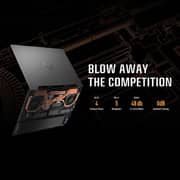 ASUS TUF Dash F17 (2022) Gaming Laptop - 12th Gen / Intel Core i5-12500H / 17.3inch FHD / 16GB RAM / 512GB SSD / 4GB NVIDIA GeForce RTX 3050 Graphics / Windows 11 Home / English & Arabic Keyboard / Grey / Middle East Version - [FX707ZC-HX031W]