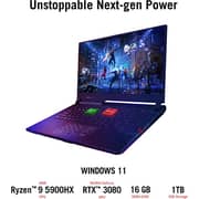 Asus Rog Strix Scar 15 G533Qs-Ds94 Gaming Laptop AMD Ryzen 9-5900HX 16GB 1TB SSD Windows 11 15.6inch FHD Grey NVIDIA GeForce RTX 3080 English Keyboard International Version- Customized
