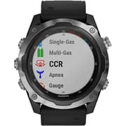 Garmin 010-02132-10 Descent Mk2 Smart Watch Stainless Steel/Black