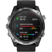Garmin 010-02132-10 Descent Mk2 Smart Watch Stainless Steel/Black