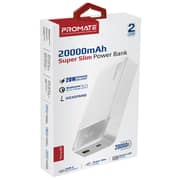 Promate Power Bank 20000mAh White Torq-20